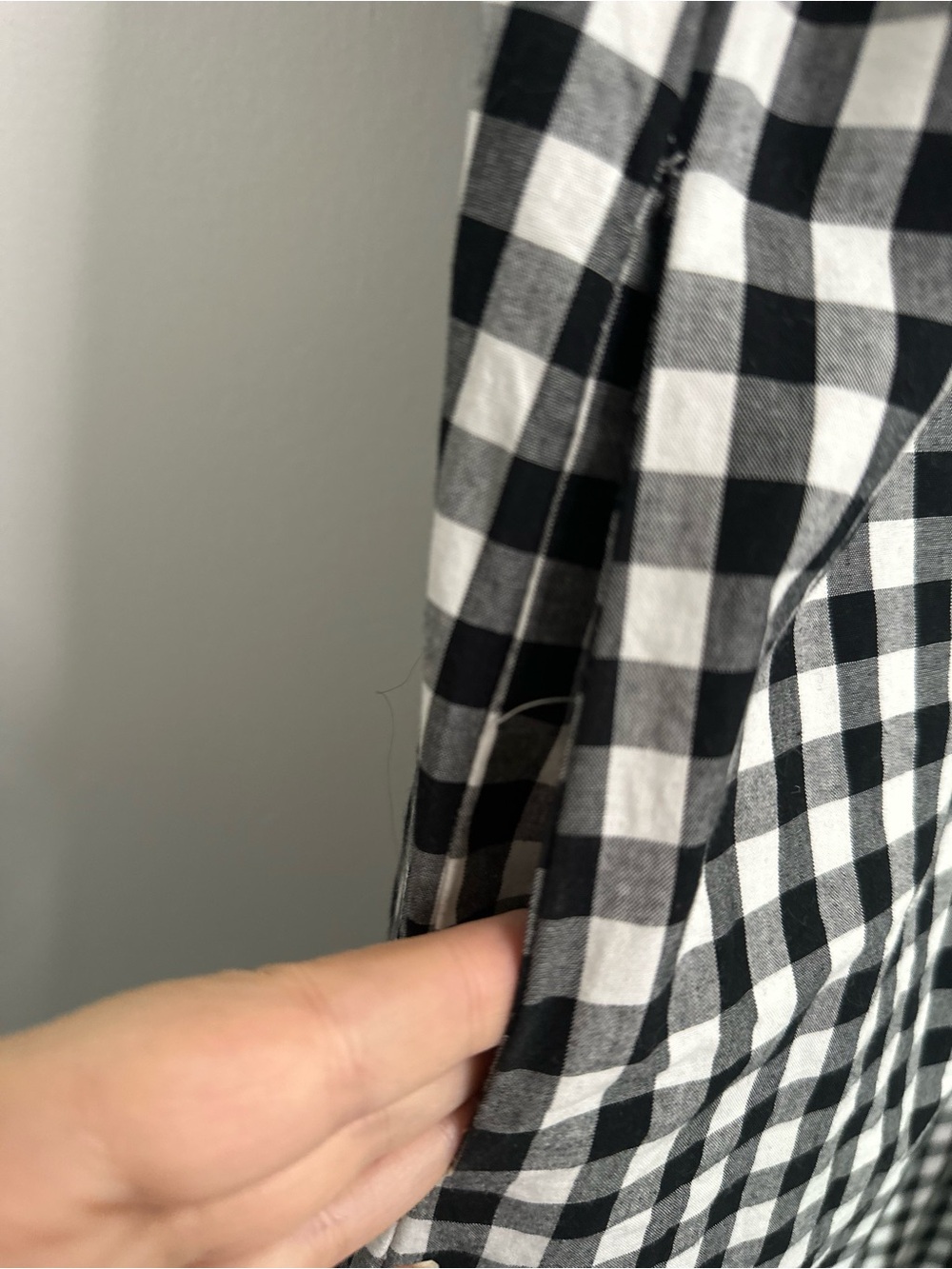 Black & White Gingham Cotton Maxi Dress Cottageco… - image 6